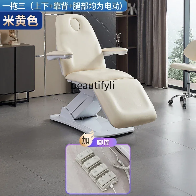 

xx1Electric Beauty Bed Body Massage Lifting Multifunctional Heating Beauty Salon Folding Tattoo Couch