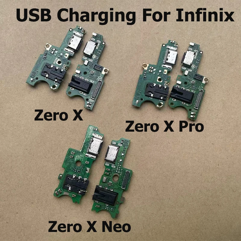 USB Charging Dock Port For Infinix Zero X Pro Neo Mic Microphone Connector Board Flex Cable Repair Parts