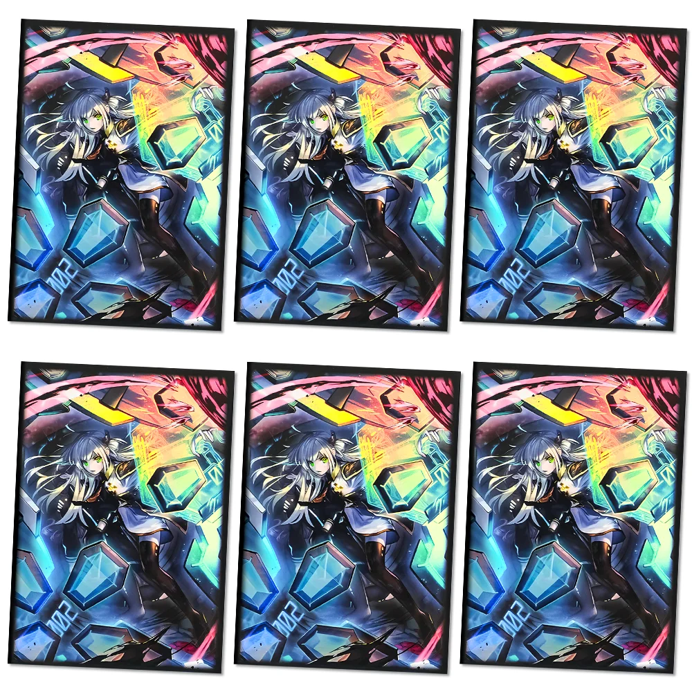50PCS 63x90 Different Styles of Anime Card Sleeves and Game Card Protectors in Japanese Size Suitable for YGO Game Collectible