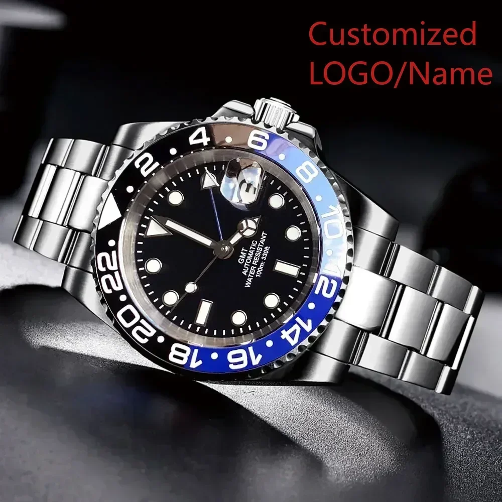 A989 Store Customized Watch  Automatic Mechaniacl Movement Diving Fashion Sport Watch Ceramic Bezel Sapphire Men Watches