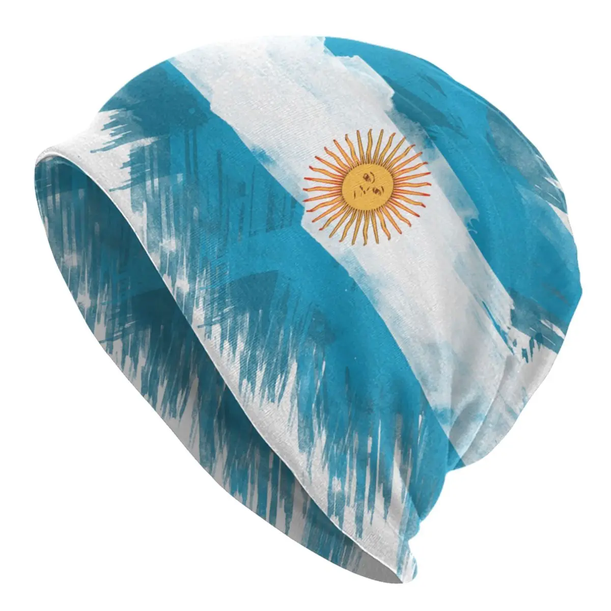 

Argentina Flag Skullies Beanies Caps Unisex Winter Warm Knitting Hat Adult Argentinian Proud Bonnet Hats Outdoor Ski Cap