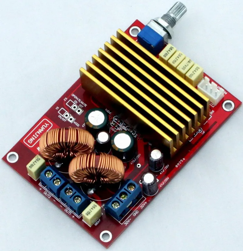 YJ00274 TDA8591 DC25V 2*110W ช่อง2.0สเตอริโอ Class D บอร์ดเครื่องขยายเสียงดิจิตอล