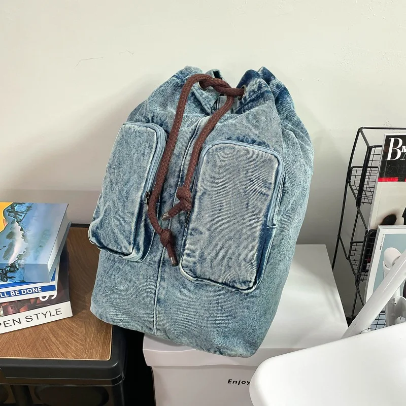 Nylon Solid Color High Capacity Commuting Backpacks 2026 New Trend Design Sense Bags Student Fashion Advanced Backpacks