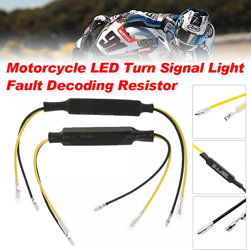 12V 21W Motorcycle Resistance Decoder For Motorcycle LED Turn Signal Lamp Fault Eliminator Flaher Indicator Accessories