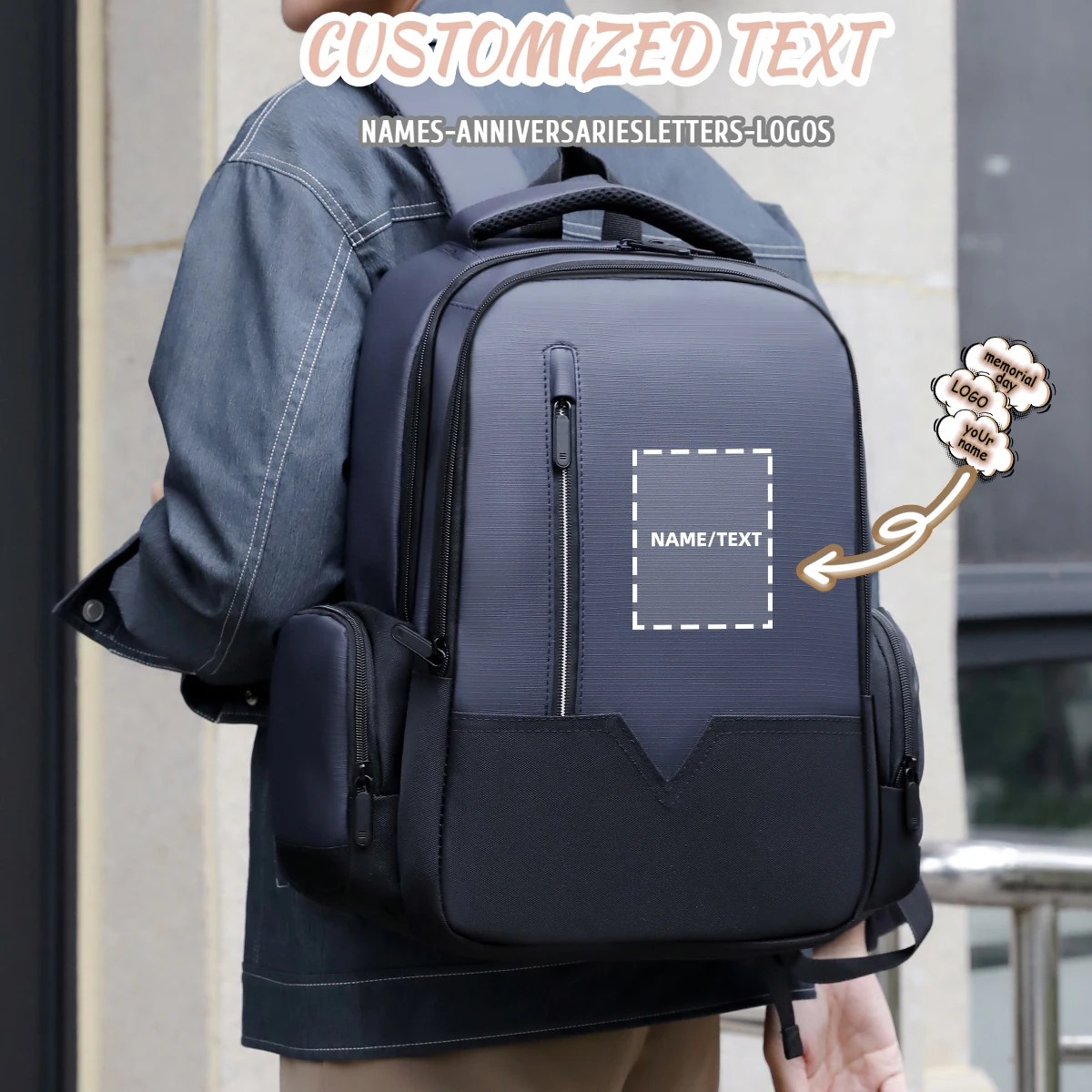 

Деловой рюкзак с индивидуальным логотипом, дорожная сумка, рюкзак для компьютера, сумка для студентов колледжа, легкая эксклюзивная сумка для поездок на работу своими руками