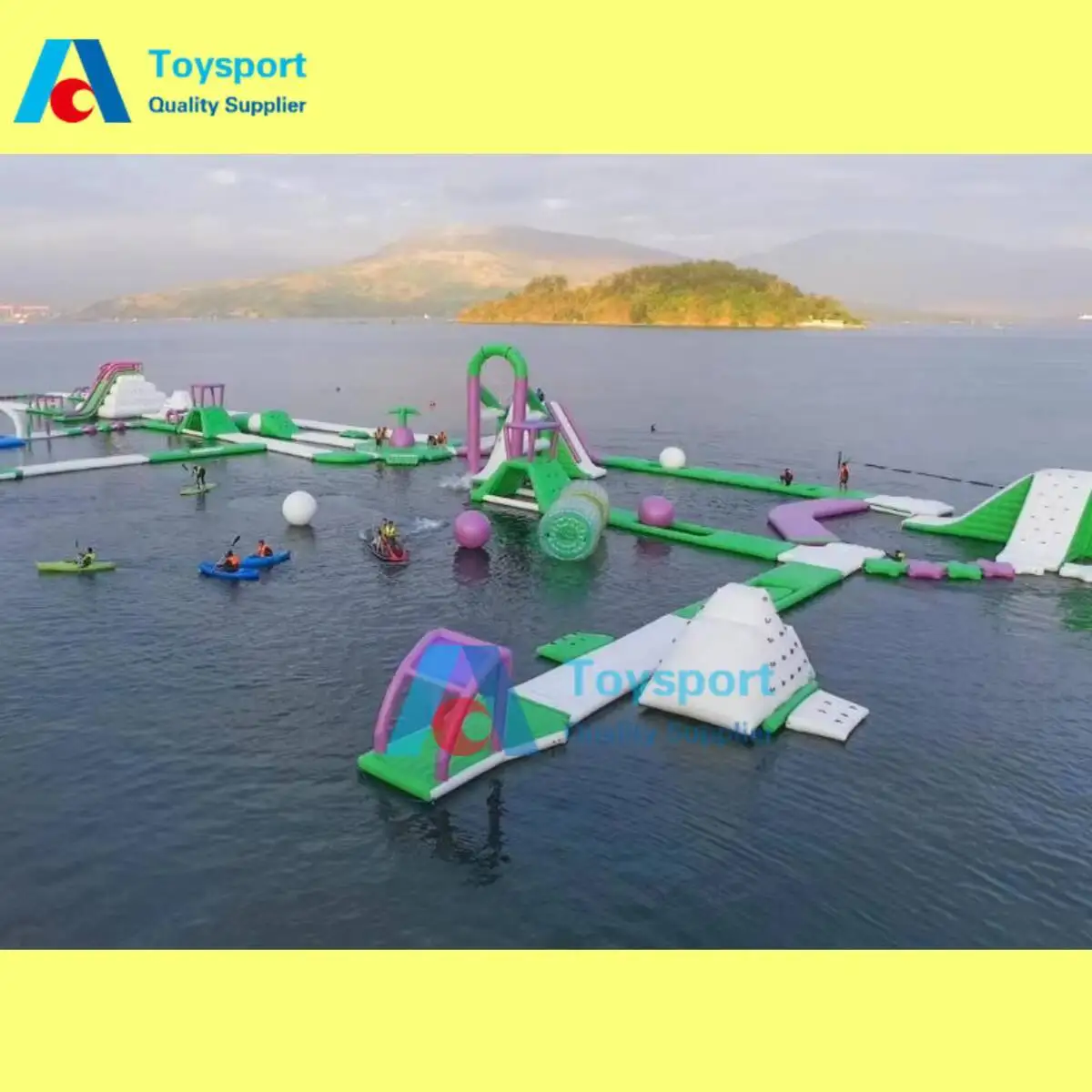 Floating 2024 Inflatable Water Park For Pools Lake Aqau Water Games Park