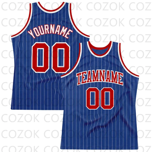 Custom Royal Blue Colour Series Basketball Jersey Basketball Tank Tops O-neck for Men Personalized Team Unisex Top