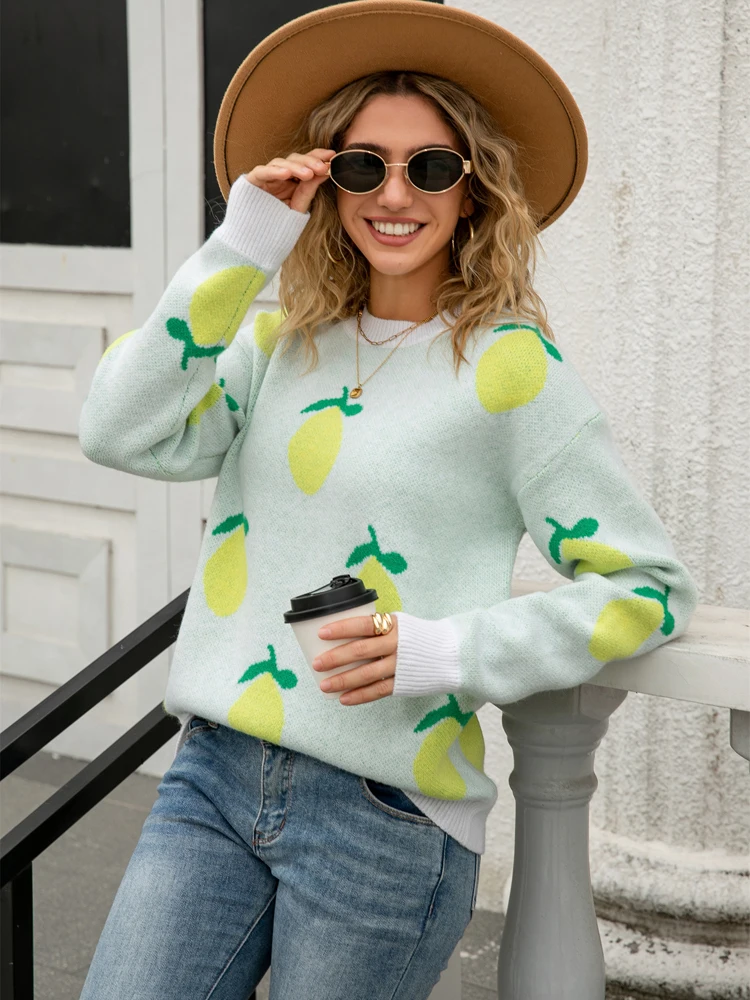 

New Winter Woman's Colorful Sweater,Long Sleeve Sweaters,Casual Sweaters,Cozy Sweaters,Spliced Sweaters,Crochet Sweaters