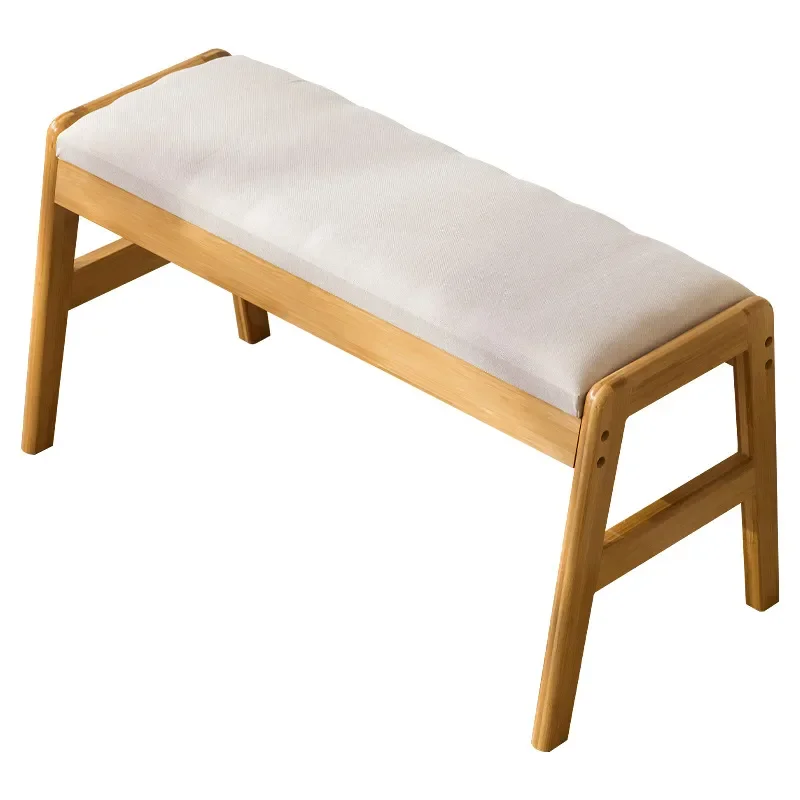 Solid Wood Entryway Shoe Bench New Chinese Style Luxury Foyer Seating Stool for Hallway Cloakroom Home Door Storage