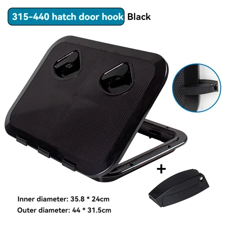 ABS Plastic Marine Deck Hatch 270-375mm Access Inspection Hatch Cover for Yacht Boat RV Caravan Marine Hardware Parts
