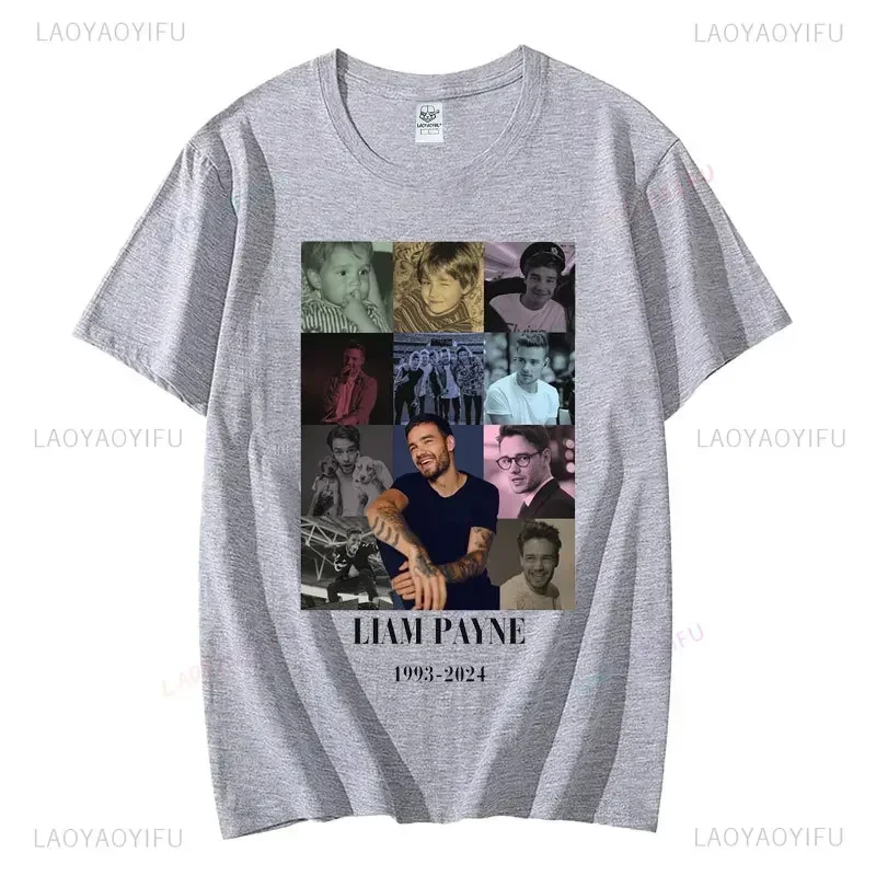 مزق ليام باين قميص اتجاه واحد تي شيرت في ذكرى ليام باين تي شيرت ريونيون تحية قصيرة الأكمام للجنسين القطن التي شيرت #4