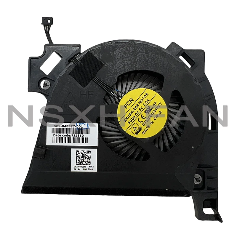 NOVO Ventilador de resfriamento de CPU e ventilador GPU G3 848378 -001 848377 -001 FGD9 FGDN DC5V 0,5A DFS 2004054 M0T DFS 561405 PL0T