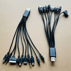 Multi Pin Cable Charger USB Adapter Cable Data Wire Cord 10 In 1 Multifunction USB Data Transfer Cable Universal Data Cable