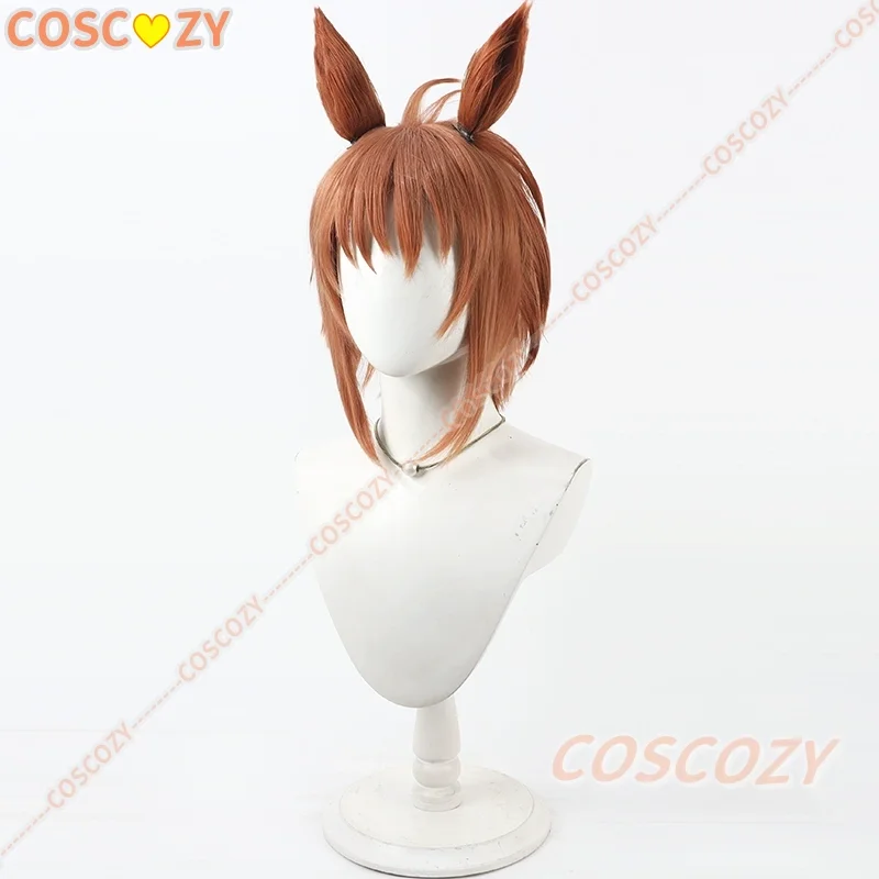 Biko Pegasus Umamusume Pretty Derby Cosplay Wig Ear Tail Game Roleplay Party Costume Prop Synthetic Hair Heat Resistant Fiber