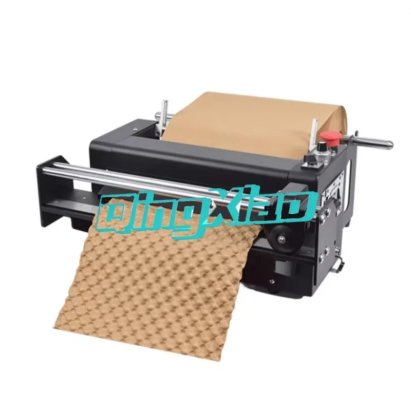 100% Recyclable Eco-friendly Automatic Paper Bubble Wrapping  Machine New  Condition For Pad  Cushion Packaging Folding Type Use