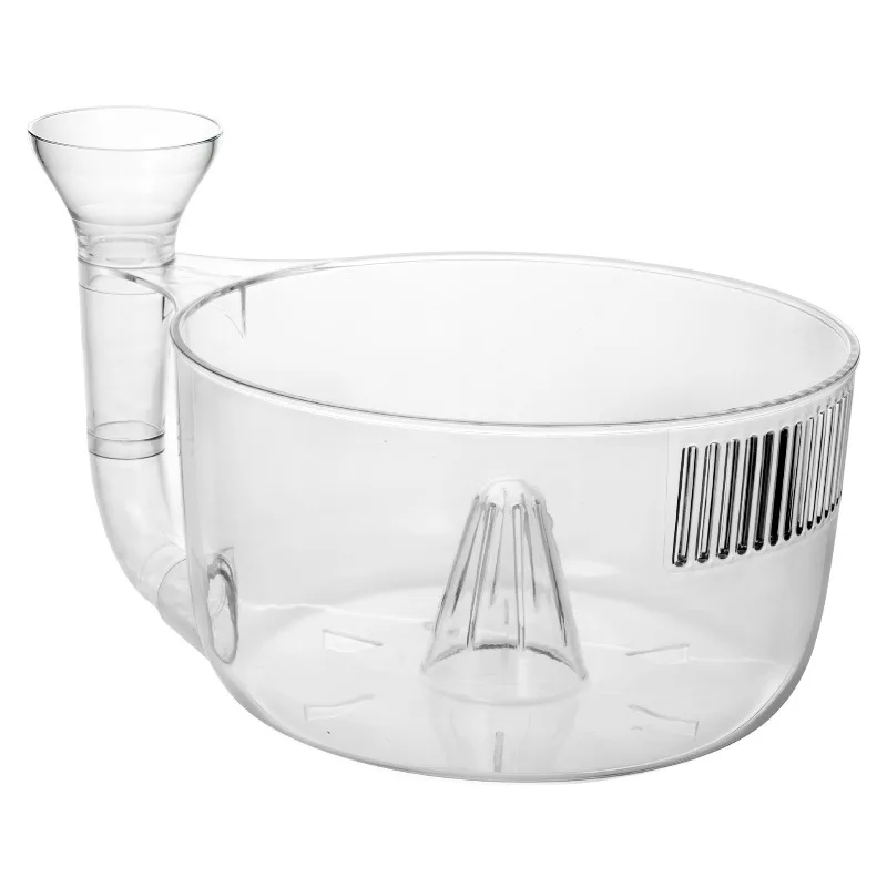 Transparent Snail Drain Basket Automatic Cleaning Fruit Vegetable Strainer Household Kitchen Water Filter Artifact