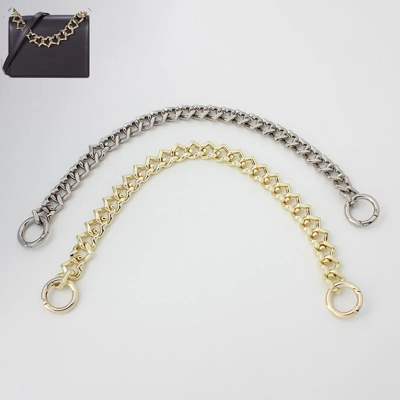 

Love Metal Chain Purse Chain Strap Handle Replacement Chain Handbag Shoulder Bag Chain Accessories Gold/Silver Bag Handle