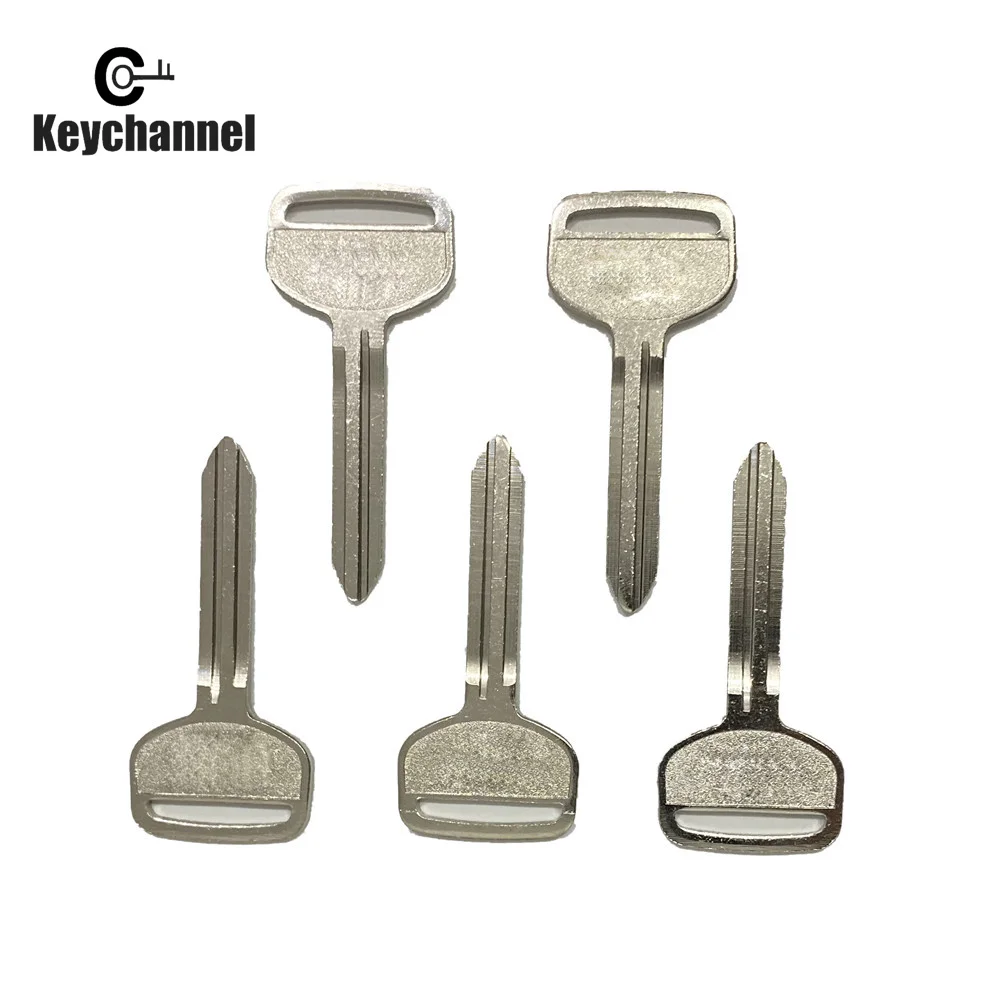 10pcs  Metal Key Blank TOY43 Solid Car Spare Key Blade for Toyota Camry Corolla Highlander RAV4 Yaris Key Blank No Chip Place