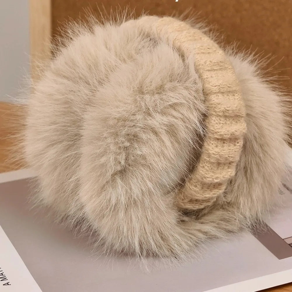 Fashion Warm Winter Earmuffs Folding Faux Fur Earmuffs Portable Soft Ear Warmer for Men Women