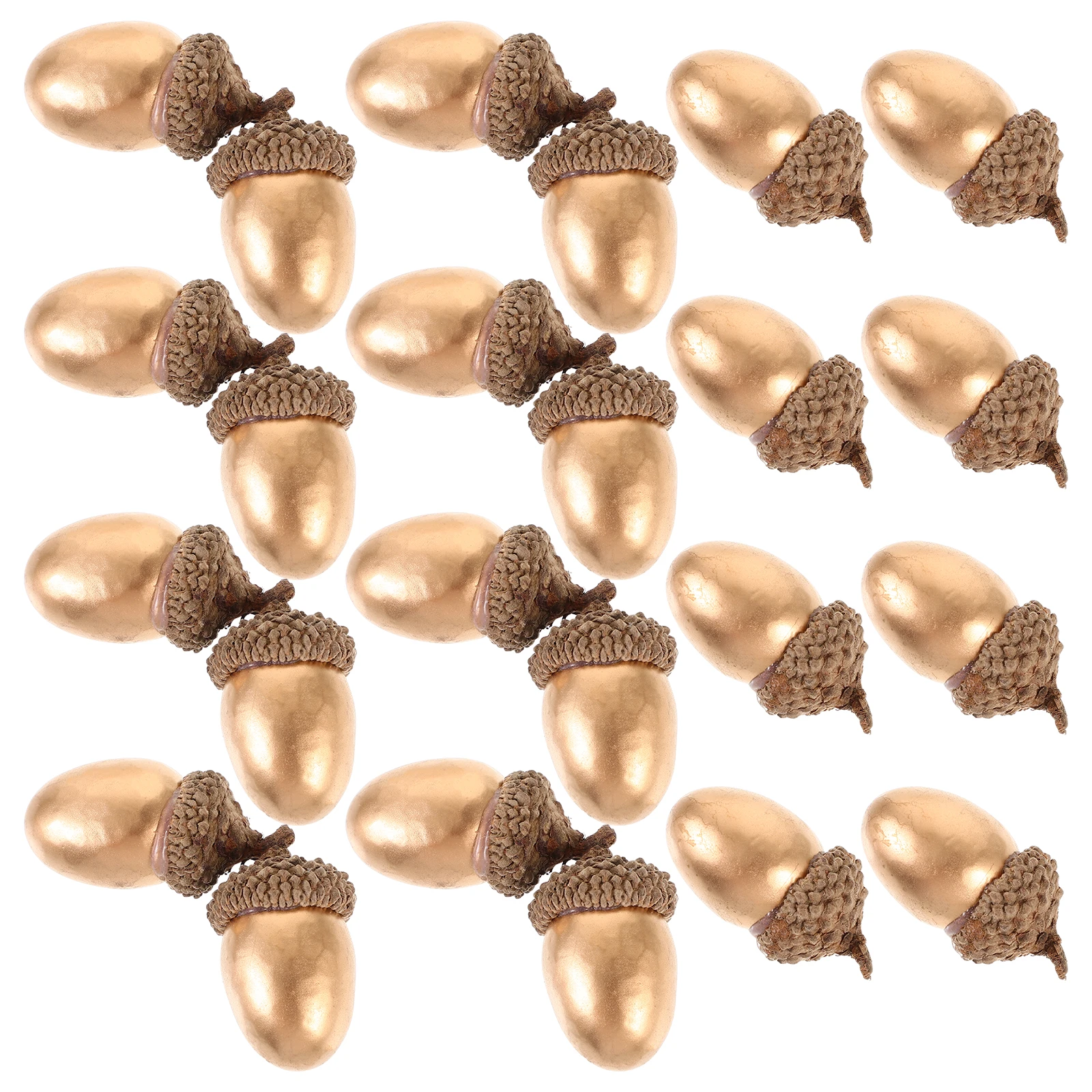 

40pcs Artificial Acorns Lifelike Simulation Fine Material Rustic Christmas Tree Ornaments Diy Crafts Home Office Decor Autumn