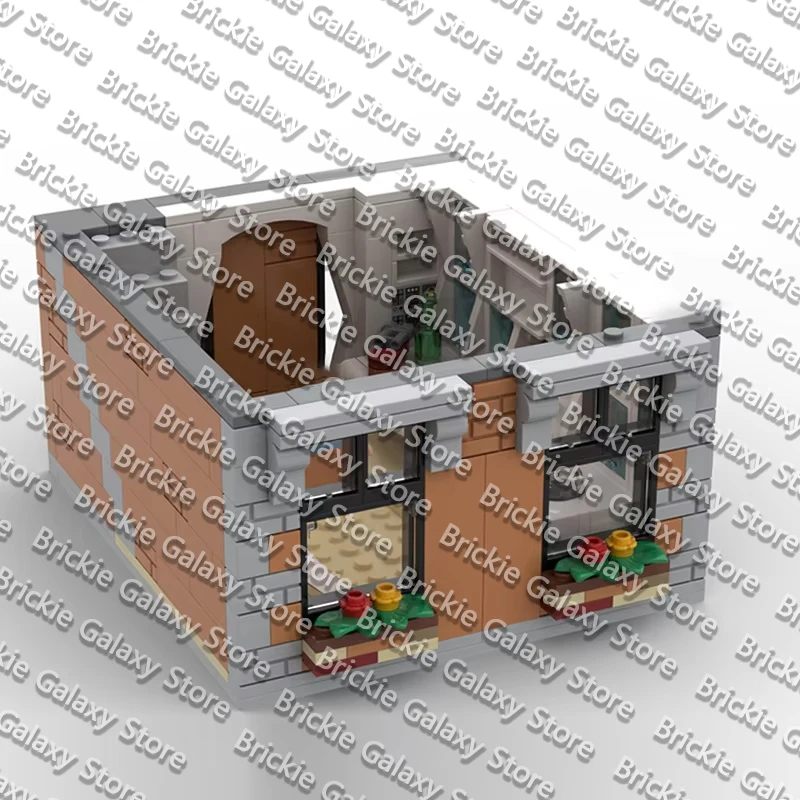 QWERT Street View Model MOC Building Bricks Popular TV Drama Scene Modular Technology Gifts Holiday Assemble Children Toys Suit