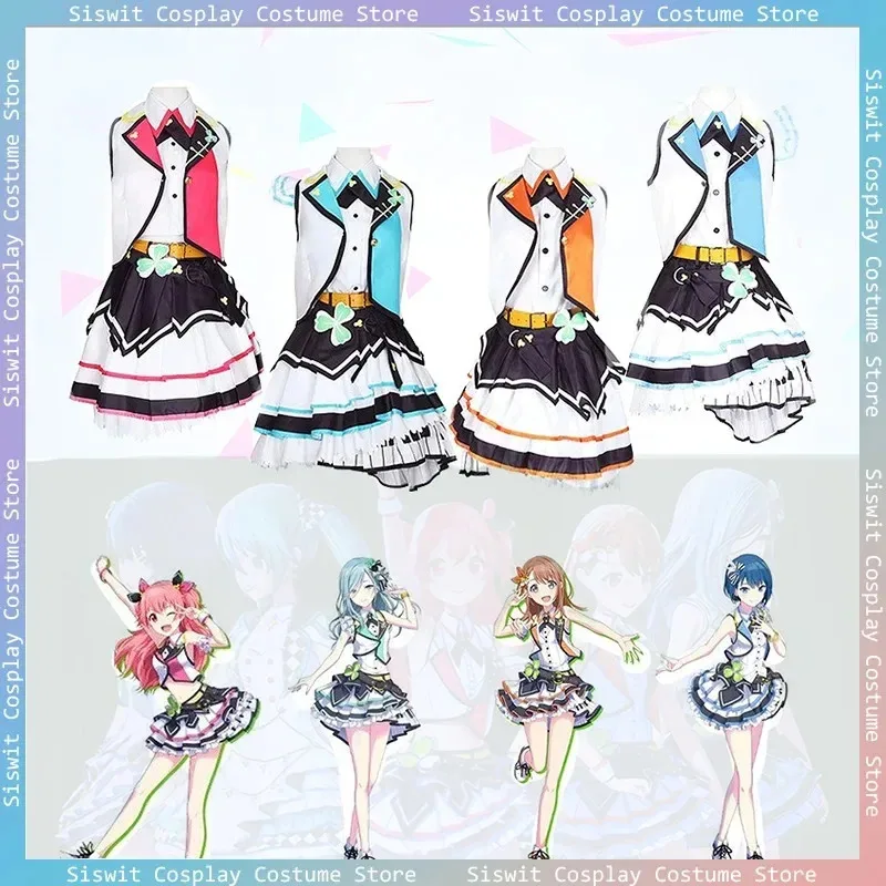 

Project Sekai Colorful Stage Feat MORE MORE JUMP Костюм Hanasato Minori Momoi Airi Hinomori Shizuku Платья для косплея Полный комплект