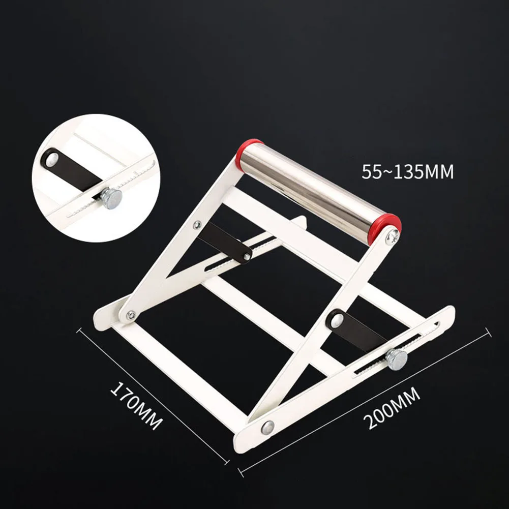 Adjustable Cutting Machine Support Frame Metal Lift Stand 55-135mm Height Material Support Bracket Foldable Workbench Accessorie