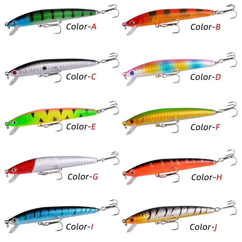 1Pcs Japanese Minnow Fishing Lures Floating Hard Bait95mm 7g Artificial Bait Wobbler Crankbait Carp Perch Pesca Fishing Tackle