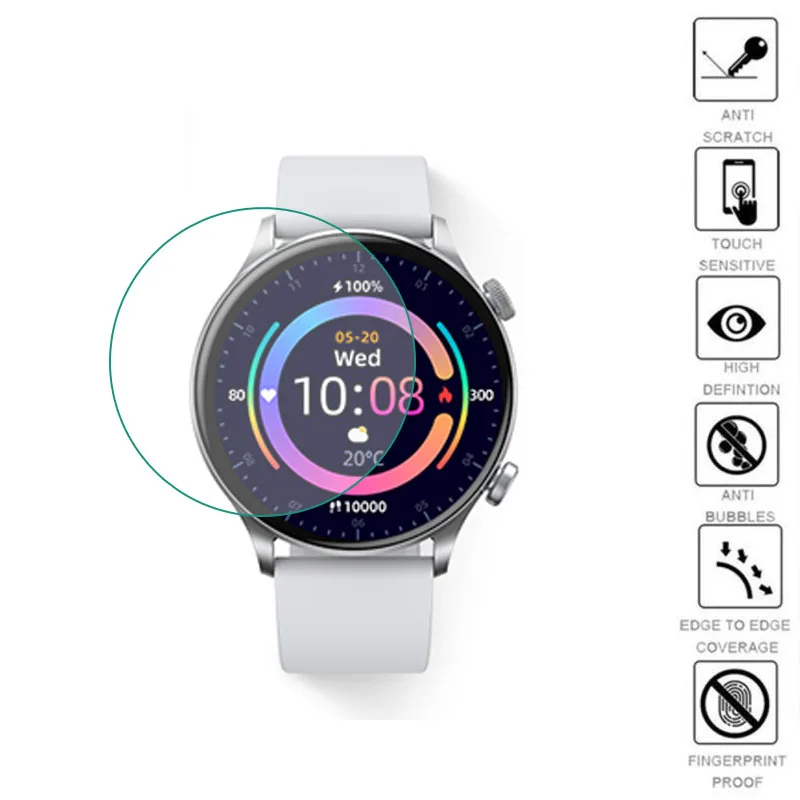 Haylou-スマートTpuクリア保護フィルム,5個,接続された時計スクリーンプロテクター