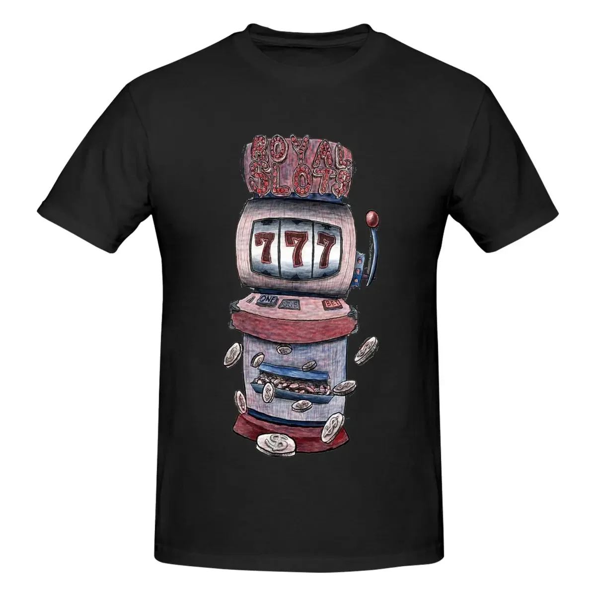 Slot Machine 100% Cotton T-shirt Unisex Oversized T Shirts Men O-Neck Short Sleeve S-6XL