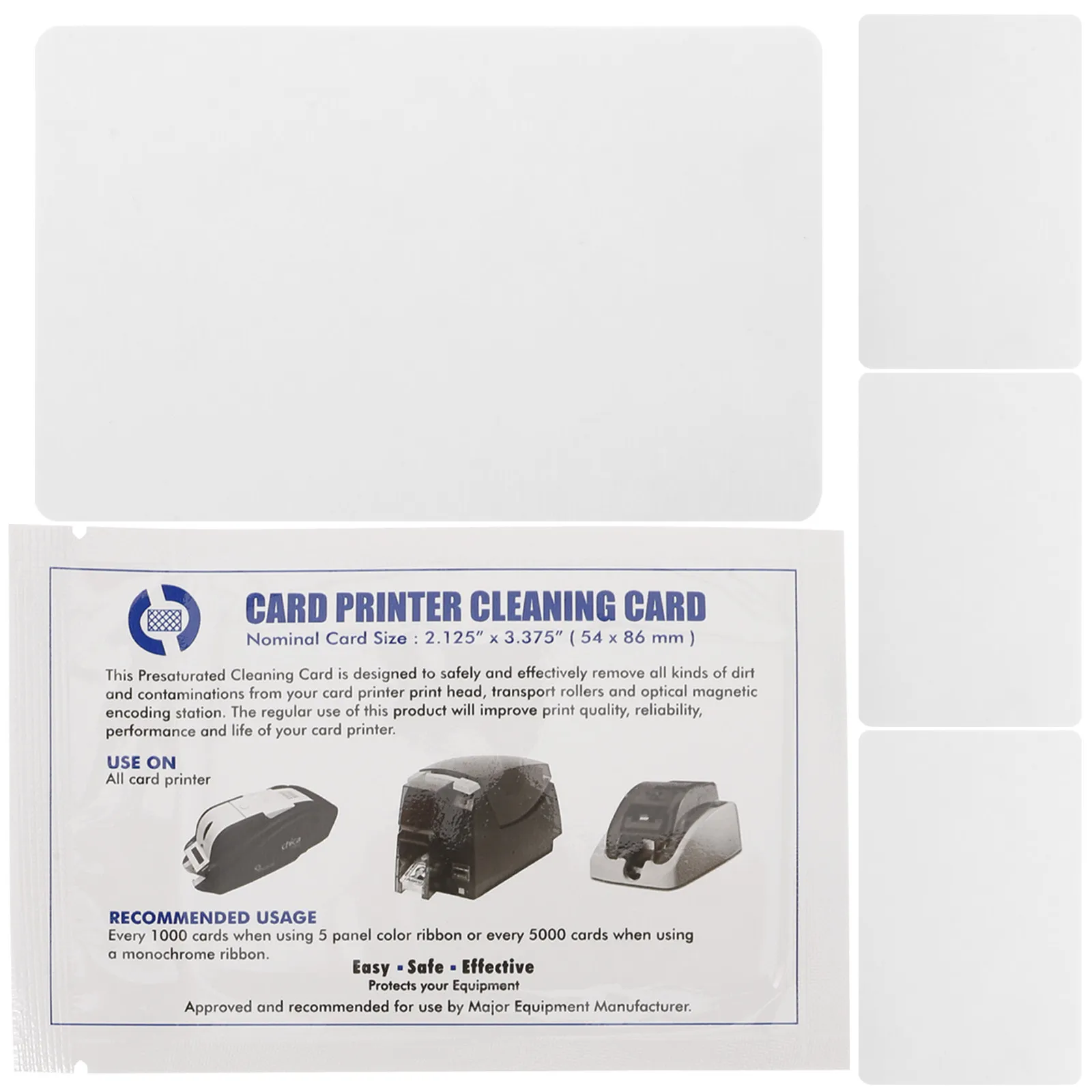 5Pcs Cleaning Card for Pos Terminal Atm Machine Credit Card Reader Cleaner Reusable Dual Side Magnetic Head Cleaning Tool