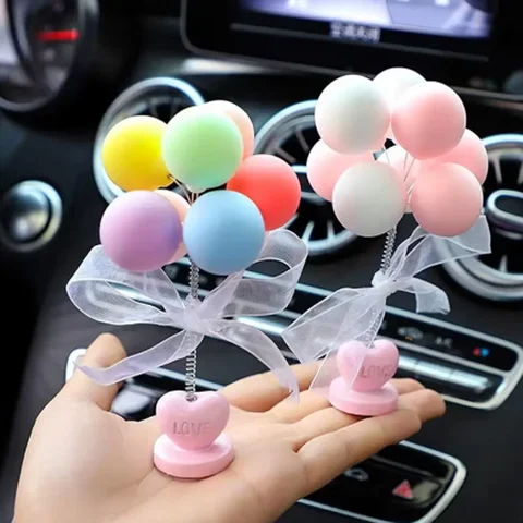 창의적인 마카롱 소재 자동차 장식, 자동차 중앙 콘솔 장식, 감압