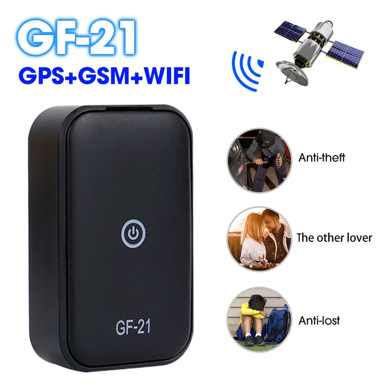 GF21 Mini rastreador GPS para coche, localizador GPS para vehículo, dispositivo de seguimiento de grabación antipérdida para mascotas para niños, rastreadores para perros y gatos