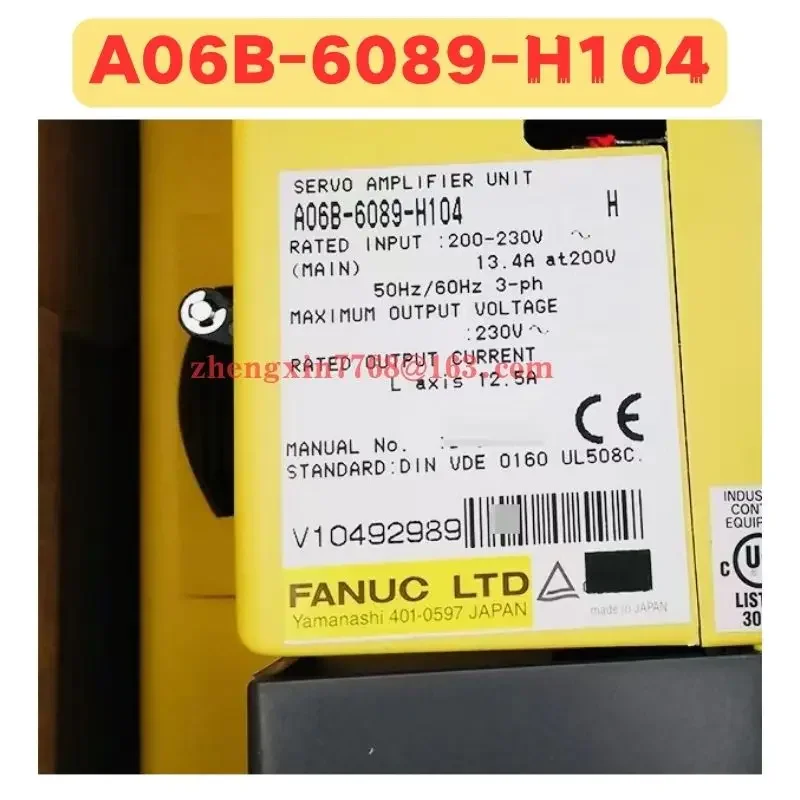 تم اختبار محرك سيرفو مستعمل A06B-6089-H104 A06B 6089 H104 وظيفة عادية بشكل جيد