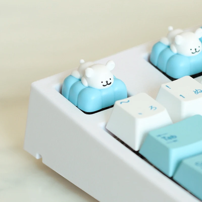 Resin Artisan Keycap Line Dog Handmade Personalized Resin Mechanical Keyboard Caps Cartoon Kawaii Keycaps Gifts Korean Keycaps