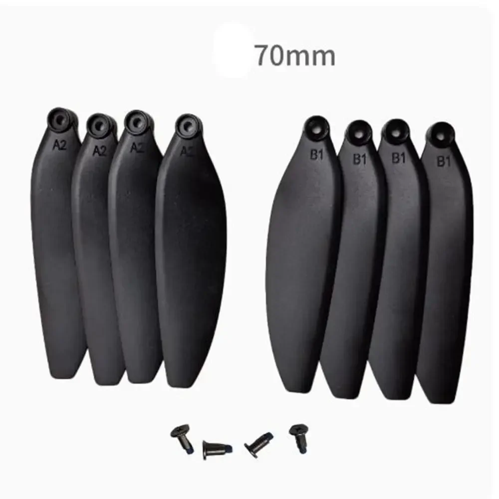 

High Quality Universal Folding Propeller Blades 64mm/70mm Black Remote Control Drone Parts Plastic Quadcopter Spare Blade