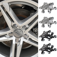Car Wheel Hub Center Decoration Badge Cover Modification Accessories For Audi Sline A1 A2 A3 A5 A6 A7 Q1 Q3 Q5 Q7 RS S1 S2 S3 TT