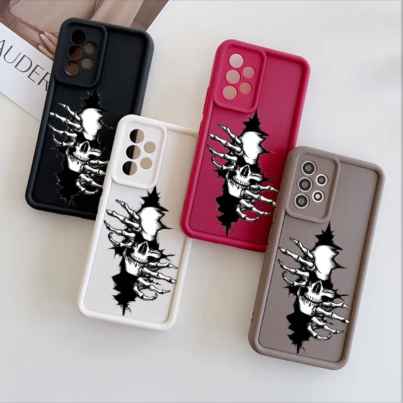 Phone Case For Samsung Galaxy A04 A05 A05S A06 A07 A13 A14 A15 A16 A17 A23 A24 A25 A26 A27 A33 A34 A35 A36 A37 Cover Skeleton