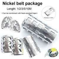 1pc 18650 Battery Nickel Plate Nickel Plated Strip 0.1-0.2mm Spring Steel Strip Spot Welding Battery Welding Machine 2p-6P