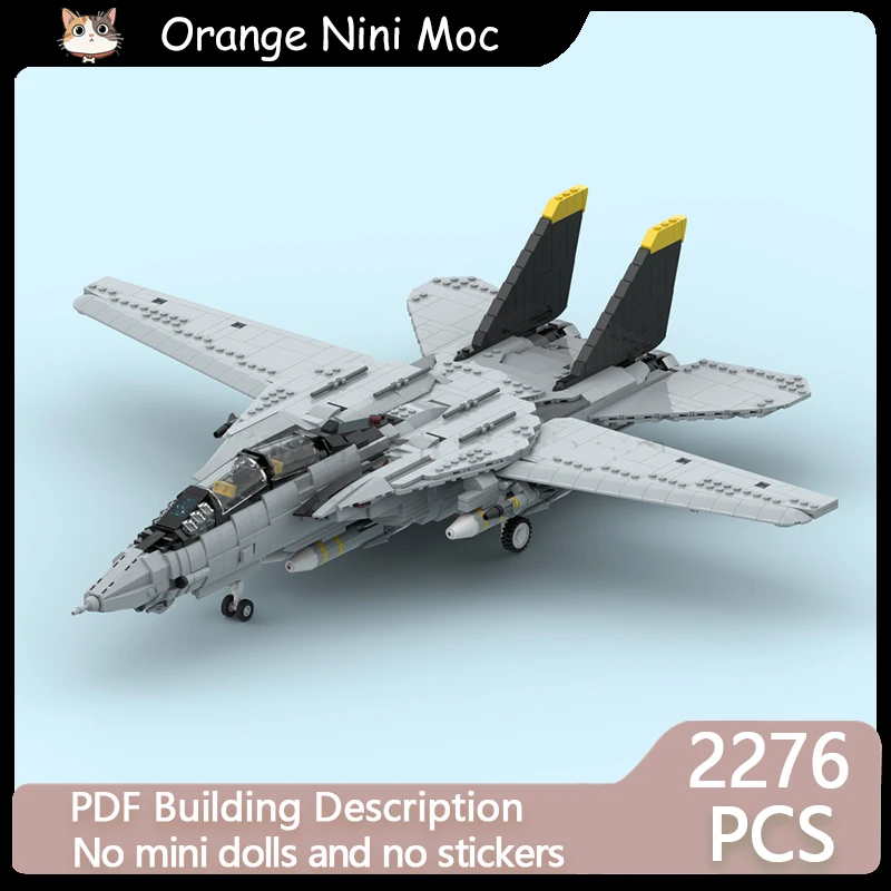 

Модель военного самолета MOC, строительные кирпичи F-14, сверхзвуковой истребитель, модульные технологии, подарки, праздник, сборка, детские игрушки, костюм