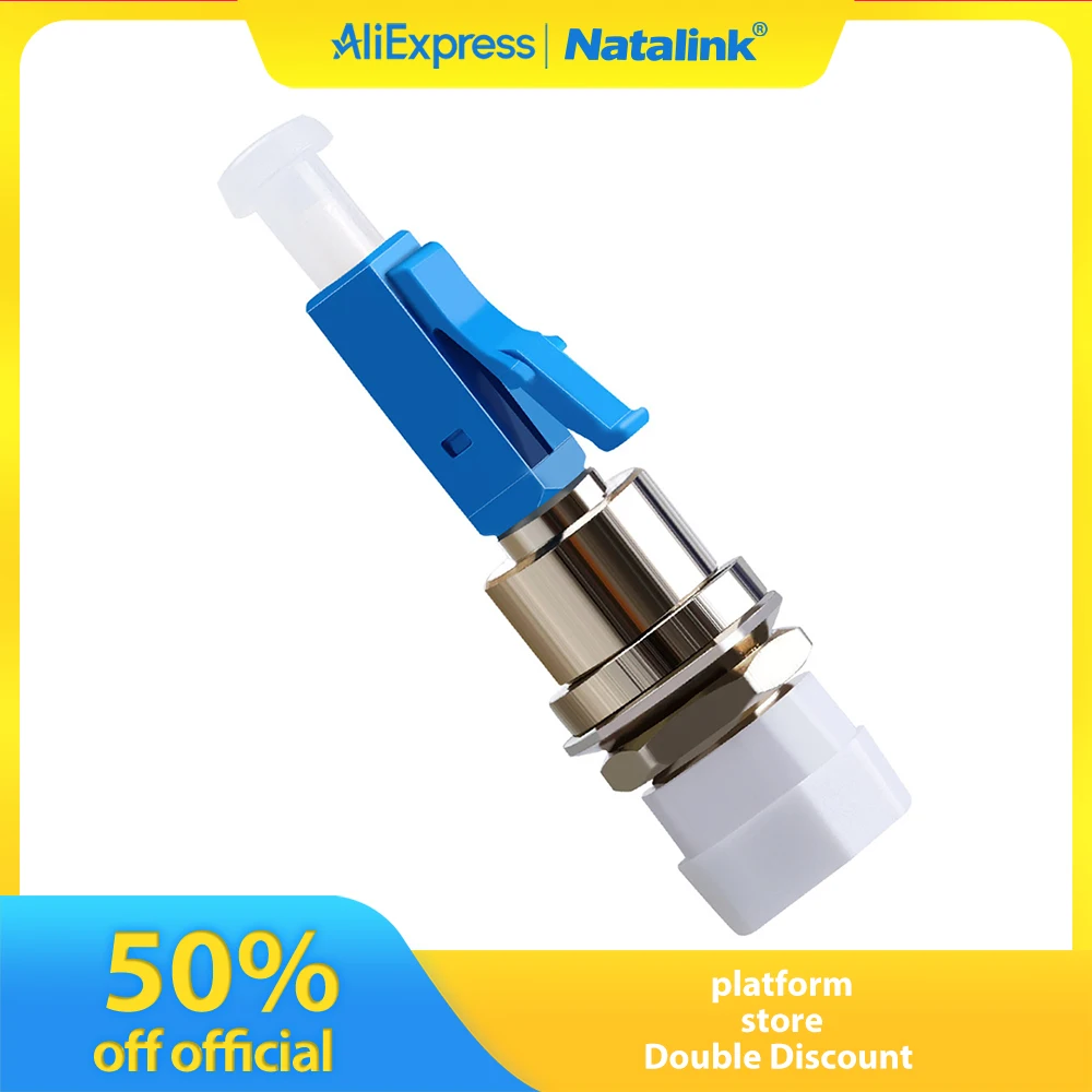 Natalink LC/UPC male to FC/UPC Female Adapter Simplex Hybrid Optical Fiber Connector for Visual Fault Optical Locator Jumper