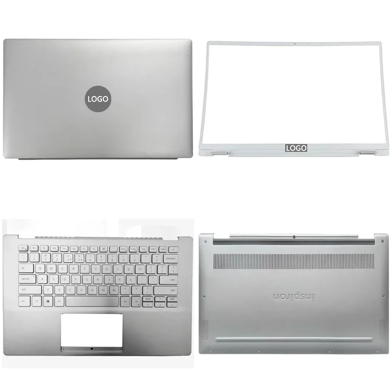 

New For Dell Inspiron 14 7000 7490 Laptop LCD Back Cover Front Bezel Upper Palmrest Bottom Base Case Keyboard Hinges