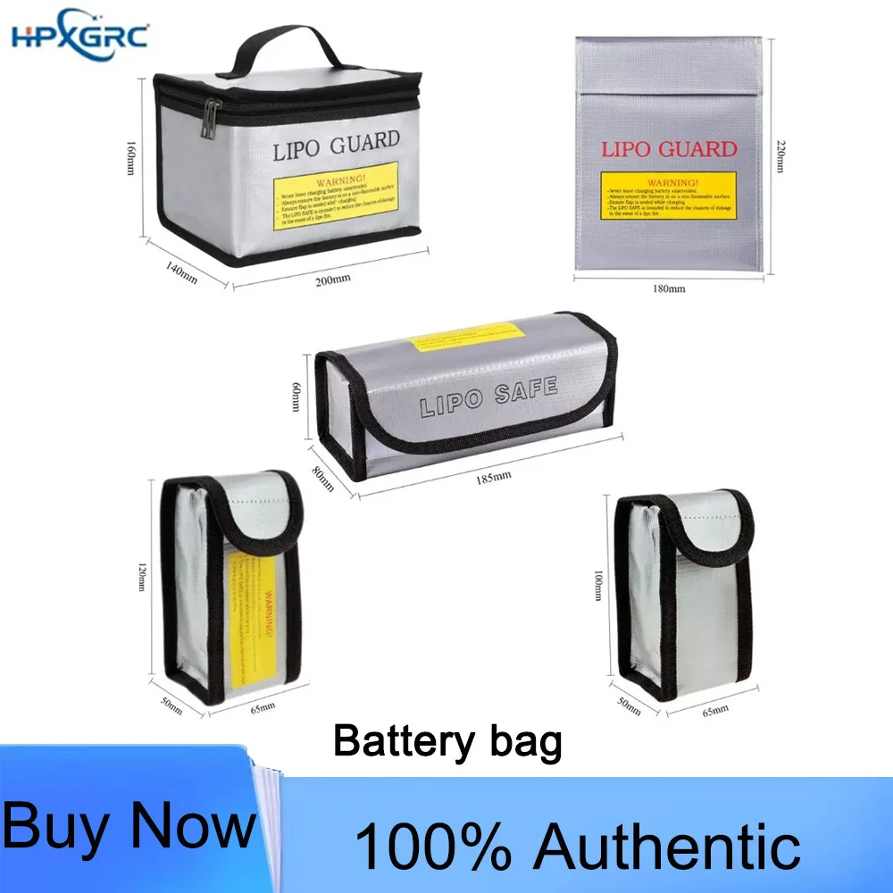 RC Lipo Guard Bag – Heat Resistant & Anti-Blast Carry Case for Drone, Car, Quadcopter Batteries​ Accessories RC