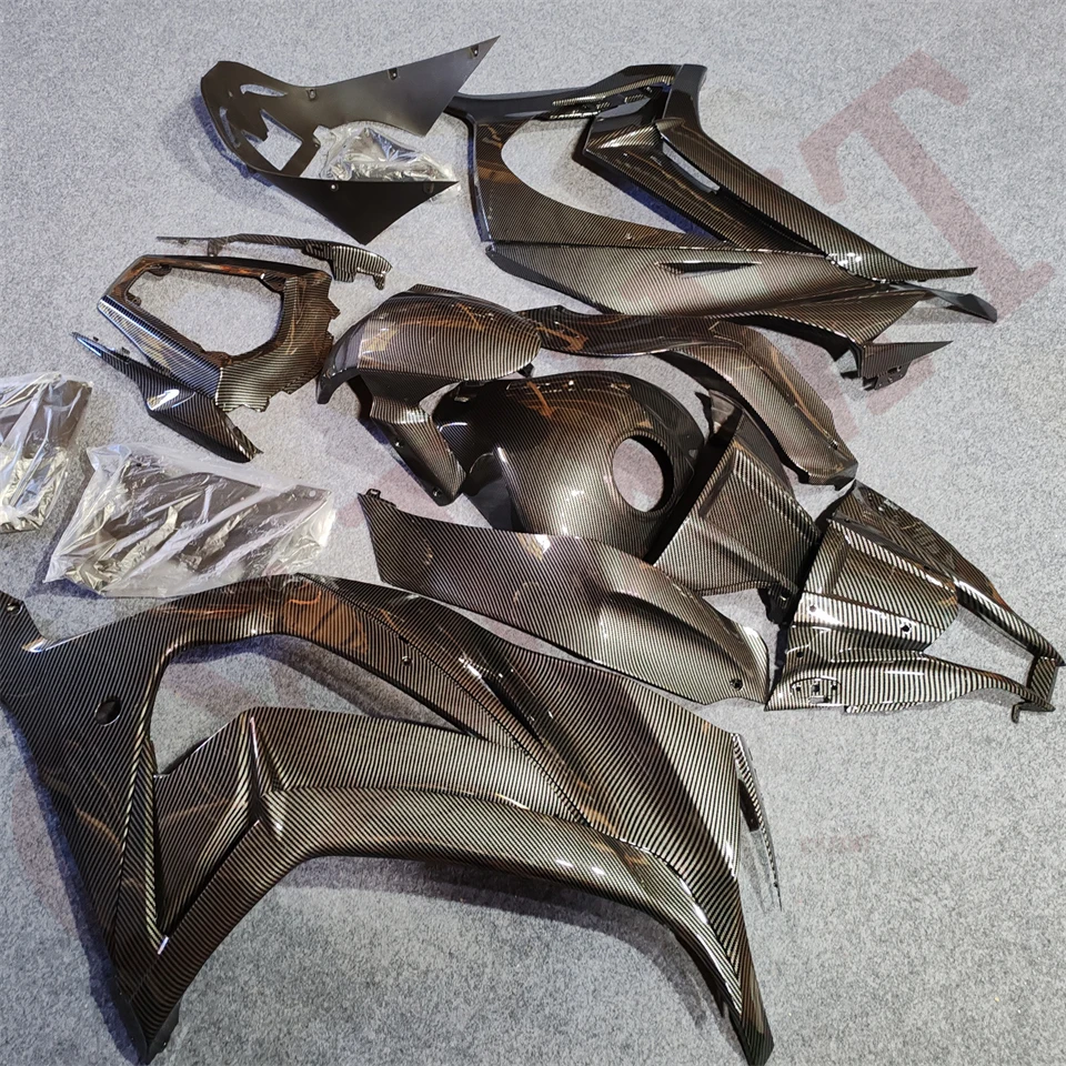 ألياف الكربون هدية لكاواساكي ZX10R ZX1000 2011-2015 دراجة نارية Fairings طقم الجسم ZX 10R 1000R 11-15 هيكل الإطار رسمت قذيفة #2