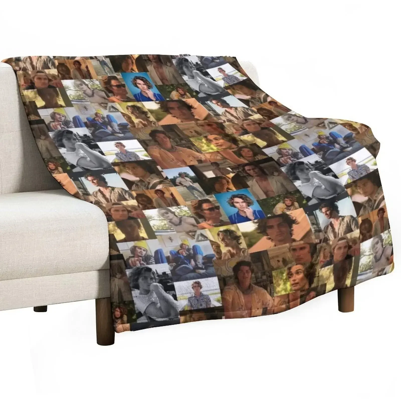 John B (Chase Stokes) Throw Blanket christmas gifts Soft Beds Nap Bed linens Personalized Gift Blankets