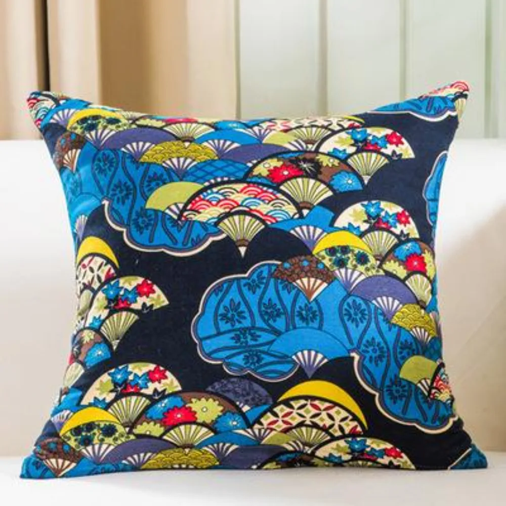 CIFBUY BZ119 Luxury Mediterranean Blessing Cushion Cover Decorative Throw Pillow Case for Home Chair Seat