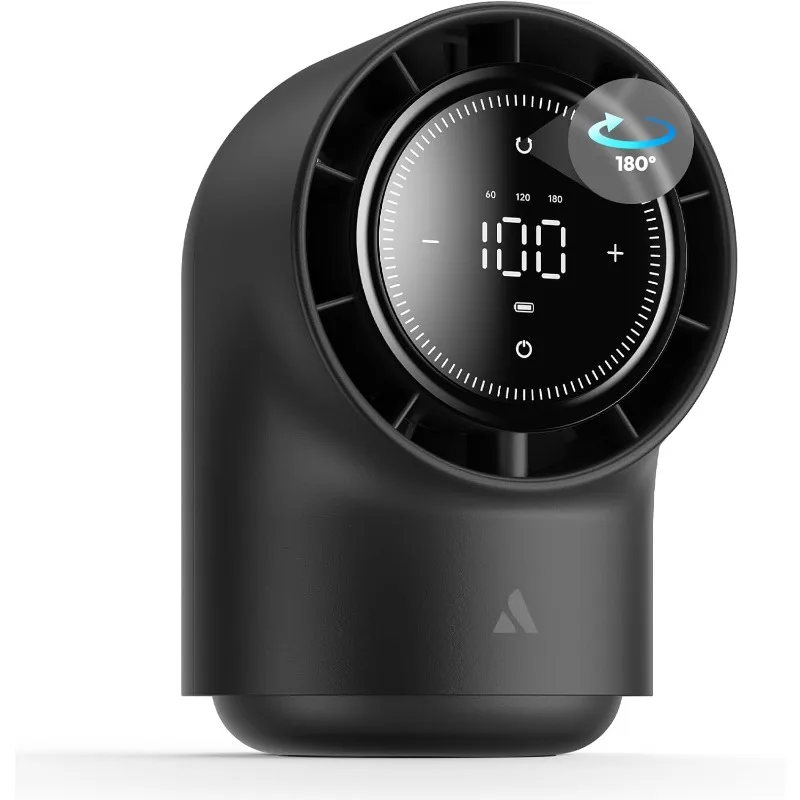 

Aecooly Touch Control Desk Fan 100 Speeds Quiet Bedroom Digital Display 8000mAh Automatic Shaking Head Small Desktop Table Fan