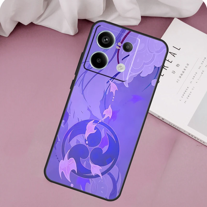 Anime Genshin Impact Case For Redmi Note 13 Pro 9 10 11 12 Pro Plus 9S 10S 11S 12S Cover For Redmi 12C 10C 13C