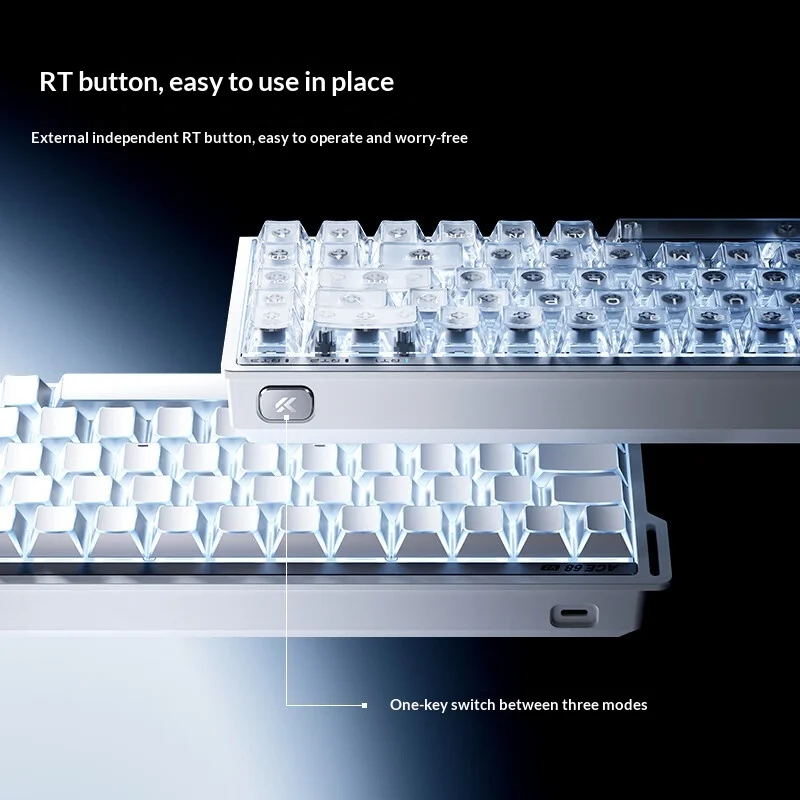 MCHOSE ACE68 Gaming Keyboard 8K+256K Ultra Low 0.1MS Latency E