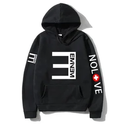 Rapper Eminem Music Album Men's Hoodies World Tour Gift for Fan Graphic Streetwear Men Women Hip Hop Style Oversized Sweatshirt